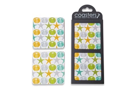 Duo Pattern Coasters Kina Star