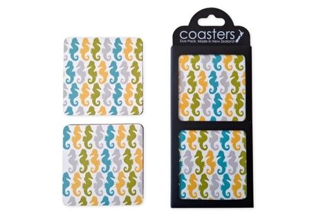 Duo Pattern Coasters Seahorse