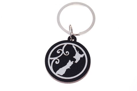 Keeper Keyring Icon Black Map